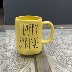 RAE DUNN YELLOW HAPPY SPRING MUG